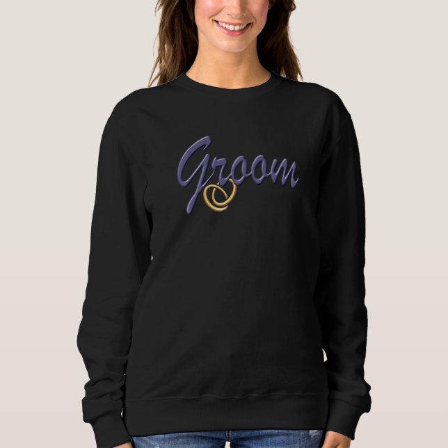 Matching Bride & Groom Wedding Bachelorette Bachel Sweatshirt (Front)