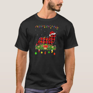 Matching Buffalo Plaid Welsh Corgi Dog Christmas P T-Shirt
