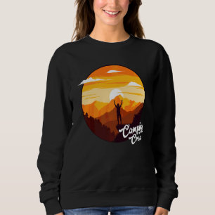 Matching Camping Crew Family Group Camper Road Tri Sweatshirt