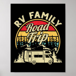 Matching Camping Rv Family Road Trip Camper Motorh Poster