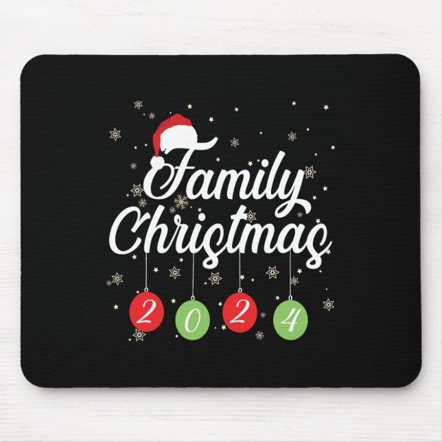 Matching Christmas Santa and Gifts Family Christma Mouse Mat (Front)