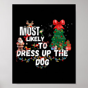 Matching Christmas Shirts For The Whole Family Dog Poster