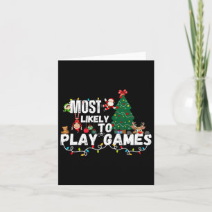 Matching Christmas Shirts For The Whole Family Gam Card