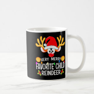 Matching Christmas Very Merry Favourite Child Rein Coffee Mug