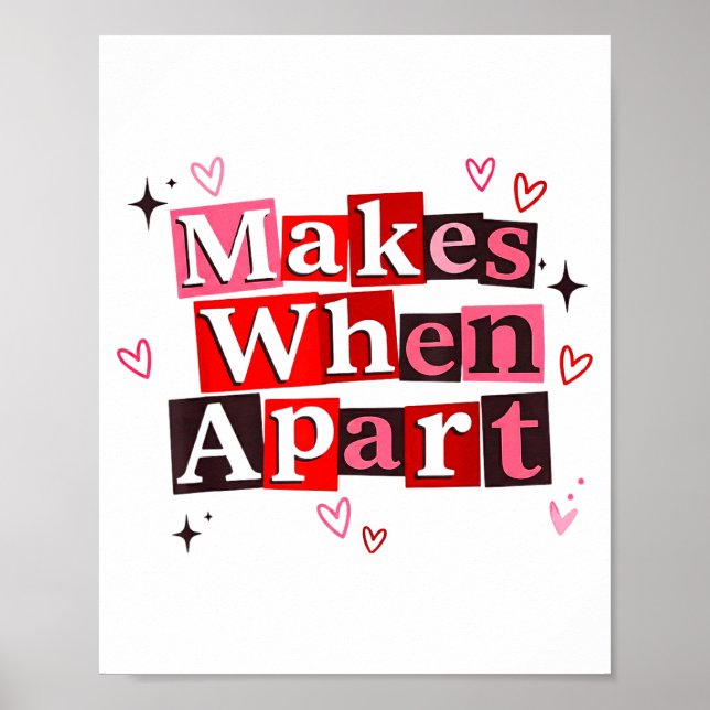 Matching Couple Makes When Apart Long Distance Rel Poster (Front)