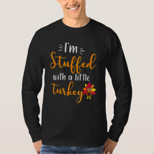 Matching Couple New Mum Dad Thanksgiving Pregnancy T-Shirt