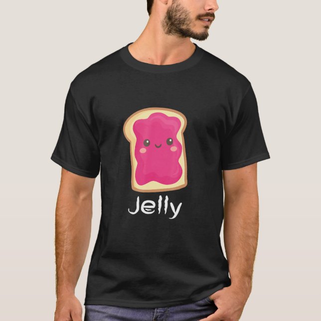 Matching Couple Peanut Butter & Jelly Cool Outfits T-Shirt (Front)