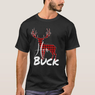 Matching Couples Christmas Pyjamas Buffalo Plaid H T-Shirt