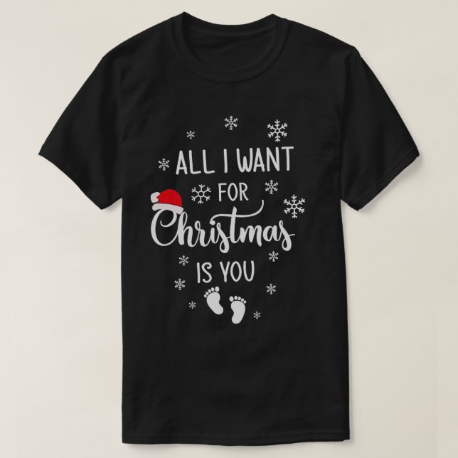Matching Couples Costume All I want for Christmas  T-Shirt (Design Front)
