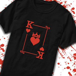 Matching Couples Halloween Costume King of Hearts T-Shirt