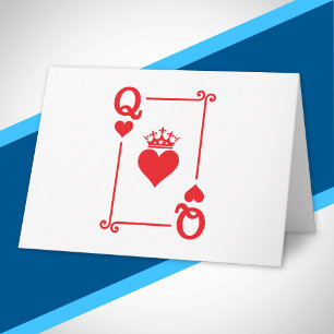 Matching Couples Halloween Costume Queen of Hearts Card