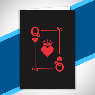 Matching Couples Halloween Costume Queen of Hearts Card