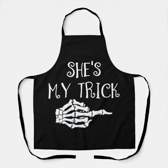 Matching couples Halloween Outfit His and Hers Apron (Front)