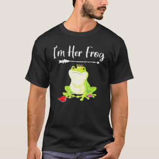 Matching Couples Princess Frog Anniversary Valenti T-Shirt