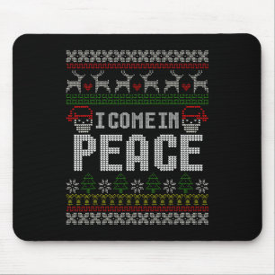 Matching Couples Ugly Christmas Sweater I Come In Mouse Mat