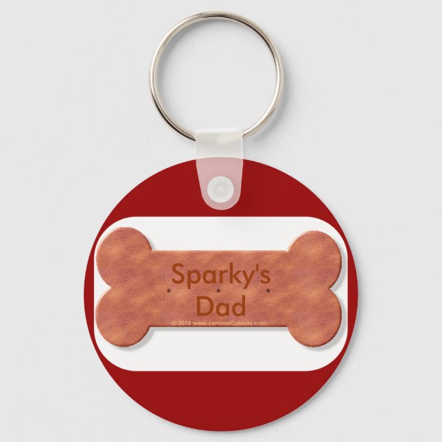 Matching dog and human shirts key ring (Front)