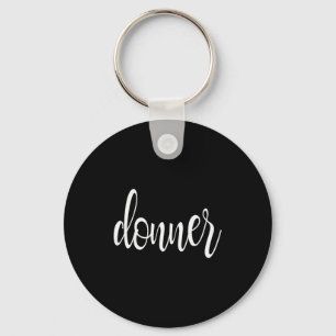 Matching Donner Christmas Text Only Brown Green Re Key Ring