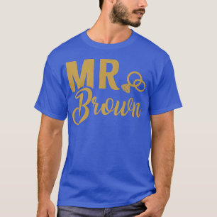 Matching Engagement Gift for Men Groom Mr T-Shirt