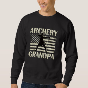 Matching Family Archery Grandpa Arrow Target Team Sweatshirt