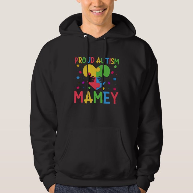 Matching Family Autism Awareness Month Proud Autis Hoodie (Front)