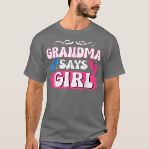 Matching Family Baby Party Gender Reveal Grandma S T-Shirt