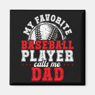 Matching Family Baseball Gift Dad Team Photo Fathe Magnet