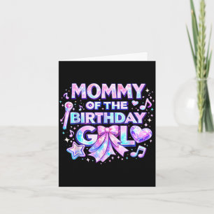 Matching family birthday party mummy of the card