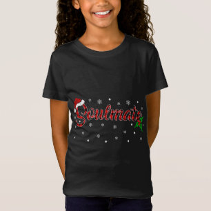 Matching Family Buffalo Plaid Soulmate Christmas P T-Shirt