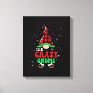 Matching Family Buffalo Plaid The Crazy Gnome Chri Canvas Print