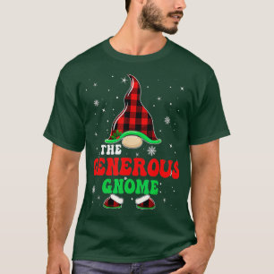 Matching Family Buffalo Plaid The Generous Gnome C T-Shirt