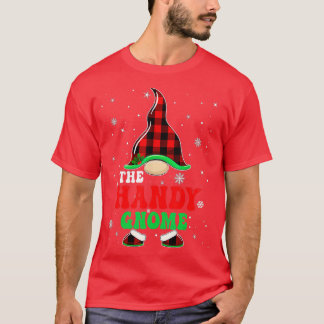 Matching Family Buffalo Plaid The Handy Gnome Chri T-Shirt