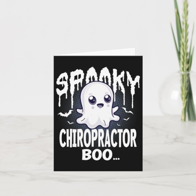 Matching Family Chiropractor Halloween Costume  Card (Front)