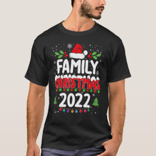 Matching Family Christmas 2022 Squad Santa Elf Tea T-Shirt