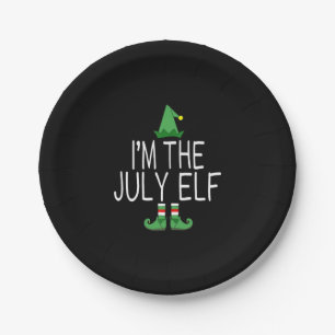 Matching Family Christmas In July Funny Paper Plate