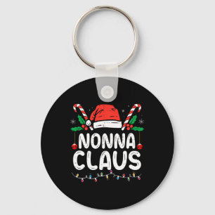 Matching Family Christmas Pajama Xmas Lights Nonna Key Ring