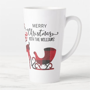 Matching Family Christmas   Personalised Modern Latte Mug