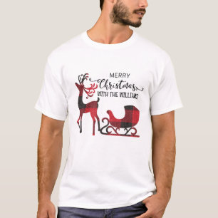 Matching Family Christmas Personalised Modern T-Shirt