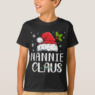 Matching Family Christmas Pyjamas Xmas Lights Nann T-Shirt