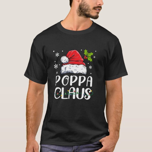 Matching Family Christmas Pyjamas Xmas Lights Popp T-Shirt (Front)