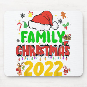 Matching Family Christmas Team Santa Elf Squad Paj Mouse Mat