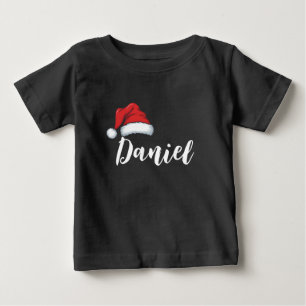 Matching Family Christmas Xmas Personalised Name  Baby T-Shirt