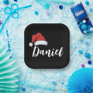 Matching Family Christmas Xmas Personalised Name  Paper Plate