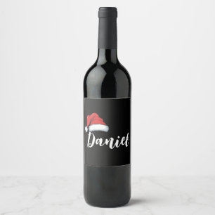 Matching Family Christmas Xmas Personalised Name Wine Label