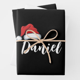 Matching Family Christmas Xmas Personalised Name  Wrapping Paper Sheet