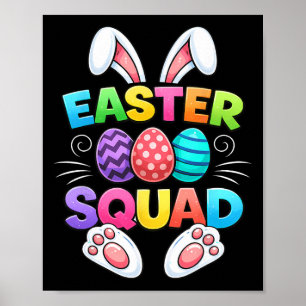 Matching Family Easter Squad Easter Kid Boys Girls Poster