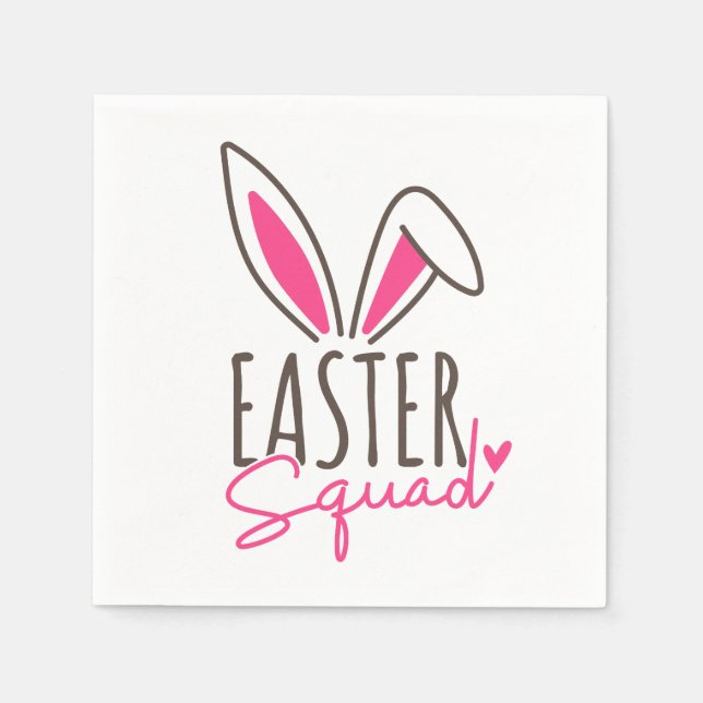 Matching Family Easter Squad Napkin (Front)