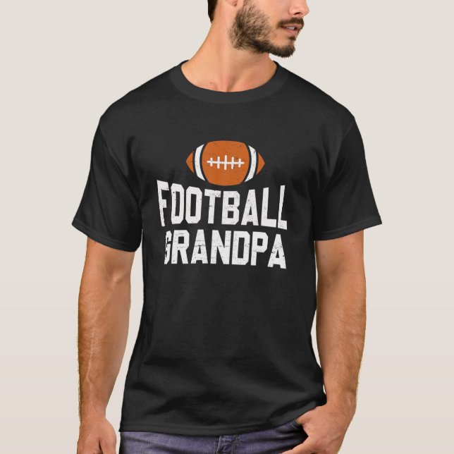 Matching Family Football Grandpa Retro Sport Footb T-Shirt (Front)