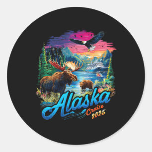 Matching Family Friends And Group Alaskan Alaska C Classic Round Sticker