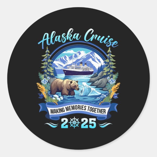 Matching Family Friends And Group Alaskan Alaska C Classic Round Sticker (Front)