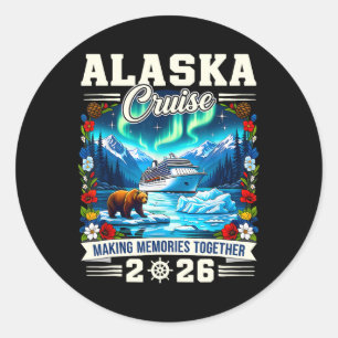 Matching Family Friends And Group Alaskan Alaska C Classic Round Sticker